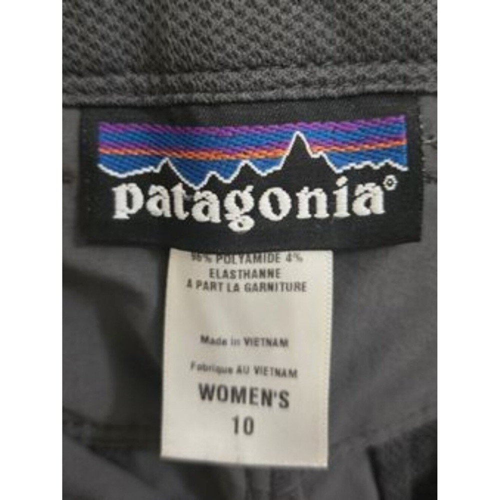Patagonia Rock Guide Pants Women's 10 Gray Hiking Stretch Nylon Straight Leg - Picture 5 of 11
